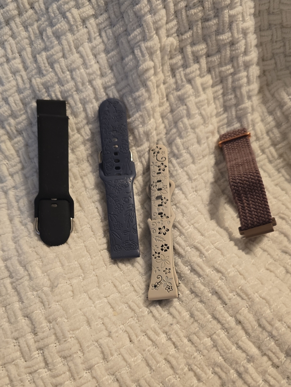 Interchangeable Watch Bands - Black, Navy, Cream, Mauve